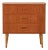 Scandinavian Teak Chest of Drawers with Turned Birch Legs, 1950s For Sale