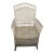 1980s Wicker Rattan Hollywood Regency Armchair With Cushion Henry Link Style Cottage For Sale