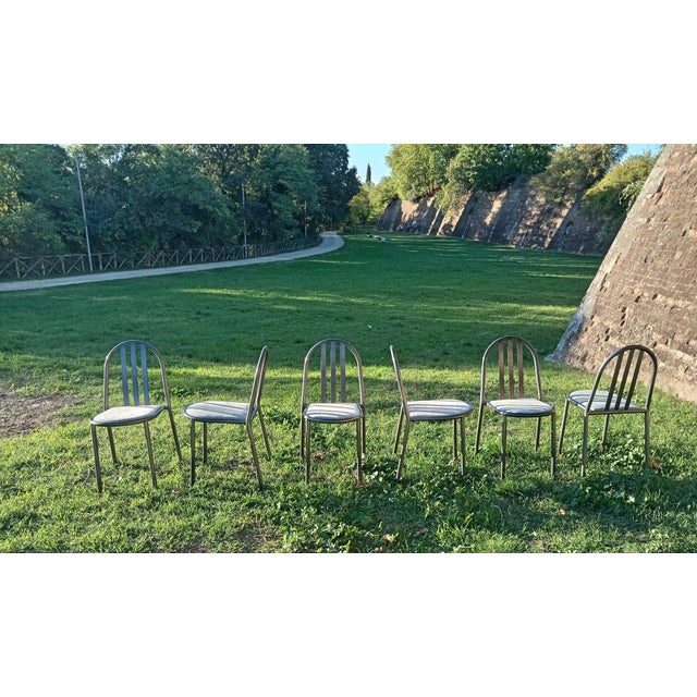 1980s Stacking Chairs by Robert Mallet for Stevens, 1980s, Set of 6 For Sale - Image 5 of 5