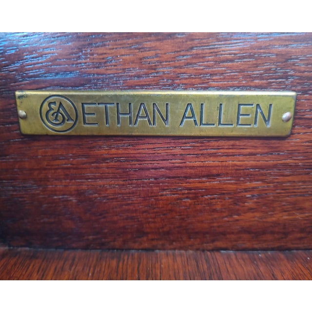 2000s Ethan Allen Bombe Chest of Drawers For Sale - Image 13 of 13