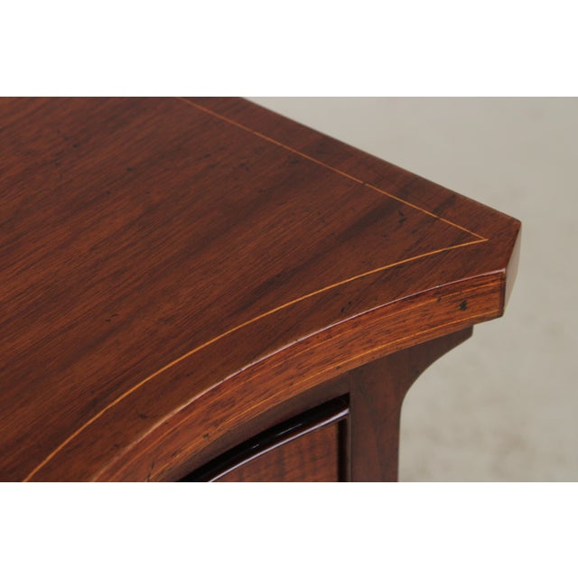 Baker Inlaid Walnut Colonial Williamsburg Virginia Chest For Sale - Image 12 of 18
