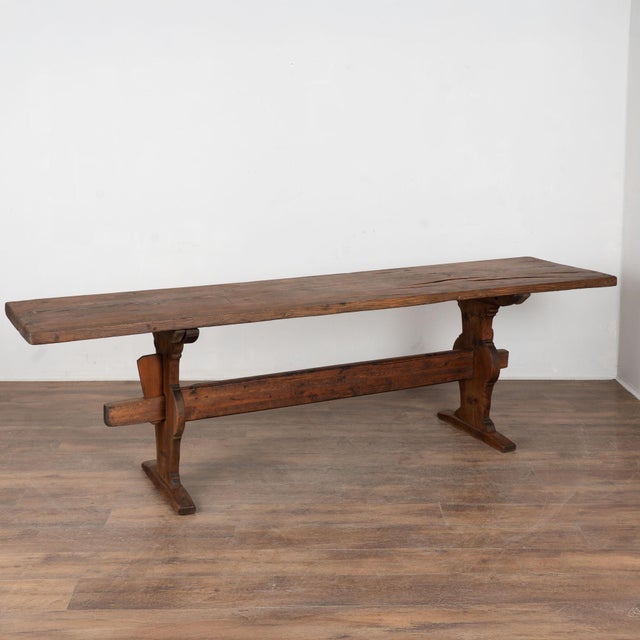 Early 19th Century Swedish Dark Pine Console Table For Sale - Image 14 of 14