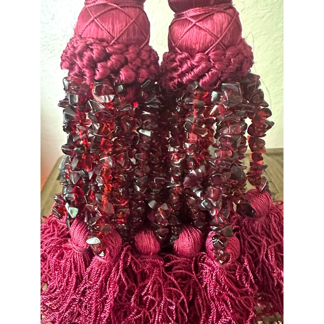 Burgundy Tassels For Sale - Image 8 of 8