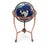 Gem Floor Globe on Copper Stand Semi Precious Lapis Stone For Sale In New York - Image 6 of 17