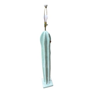 Vintage Alsy Turquoise Saguaro Cactus Floor Lamp – 60.5” Tall – Organic Modern For Sale