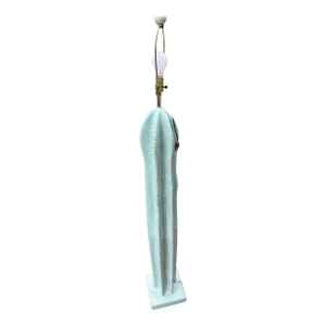 Vintage Alsy Turquoise Saguaro Cactus Floor Lamp – 60.5” Tall – Organic Modern