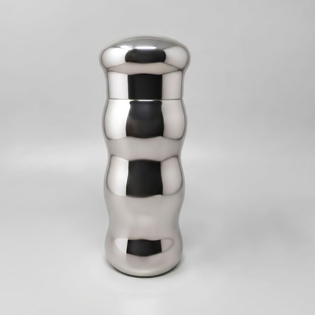 Metal Vintage Italian Cocktail Shaker by Andrea Fontebasso, 1970s For Sale - Image 7 of 7