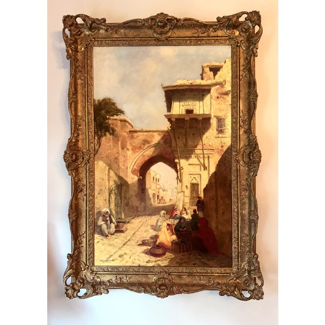 Islamic Orientalist Painting of Cairo by Austrian Artist Franz Richard Unterberger For Sale - Image 3 of 15