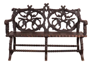 Victorian Black Forest Bench