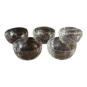 Early 20th Century Paisley by Rock Sharpe Finger Bowls- Set of 5
