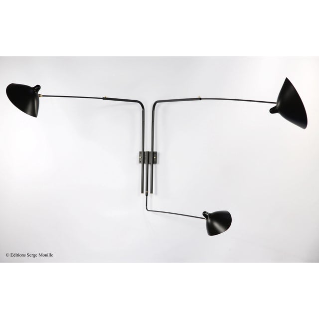 Not Yet Made - Made To Order Sconce 5 Rotating Straight Arms by Serge Mouille For Sale - Image 5 of 13