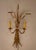 Pair of Italian wheat sconces with crystals. Currently US plug-in wired, could be hard-wired. Timeless and classic pair to...