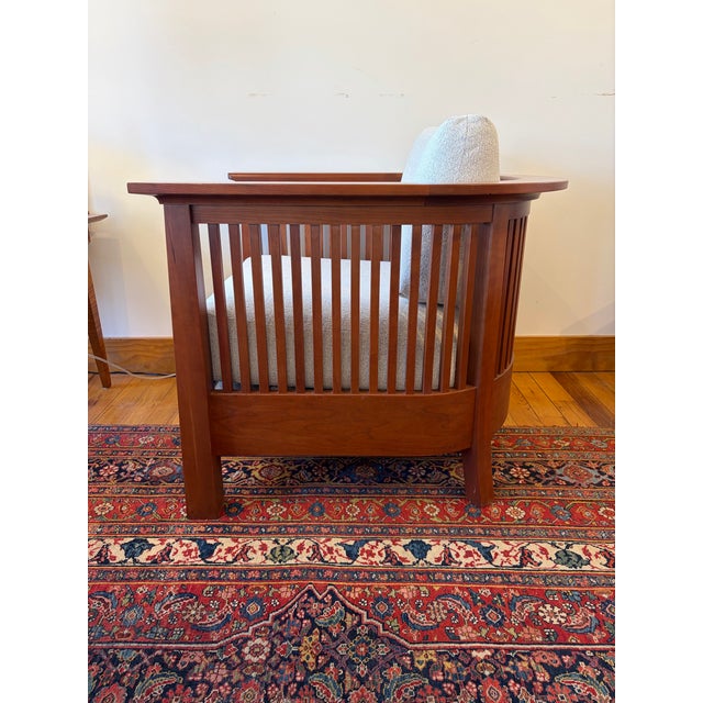 Arts & Crafts Pair of Stickley Park Slope Chairs For Sale - Image 3 of 9