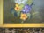 Fantastic Original Authentic Antique Botanical Oil Painting 1920 Still Life Signed Cluster of Flowers Antique Frame For Sale - Image 4 of 8