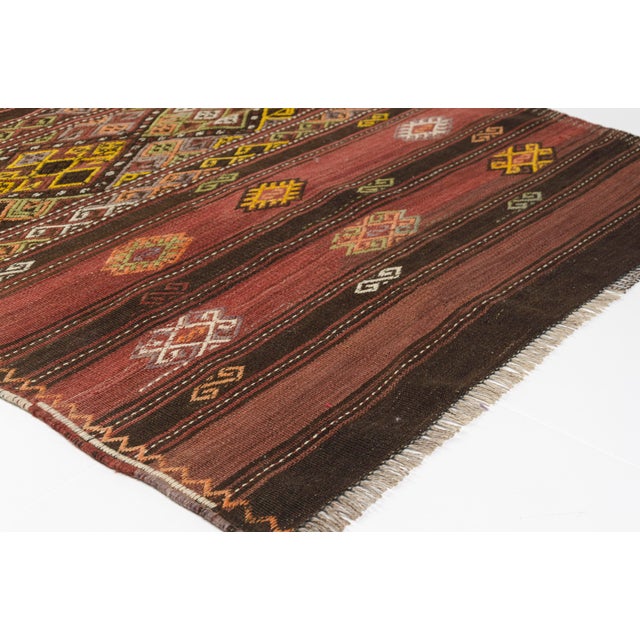 1950s Authentic Flatweave Anatolian Kilim For Sale - Image 4 of 10