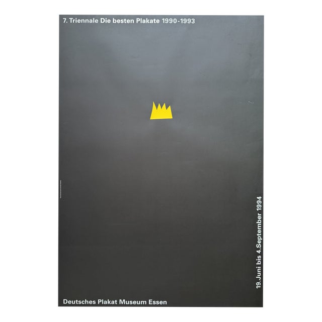7th Triennial the Best Posters by Hans Günter Schmitz, Germany, 1990 For Sale