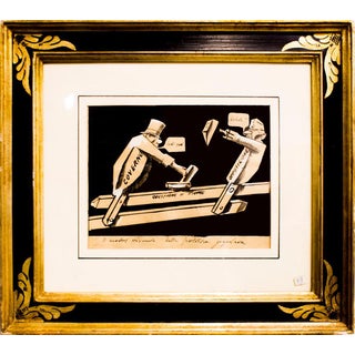Mario Sironi, The Question of Fiume, 1920s, Tempera on Paper For Sale