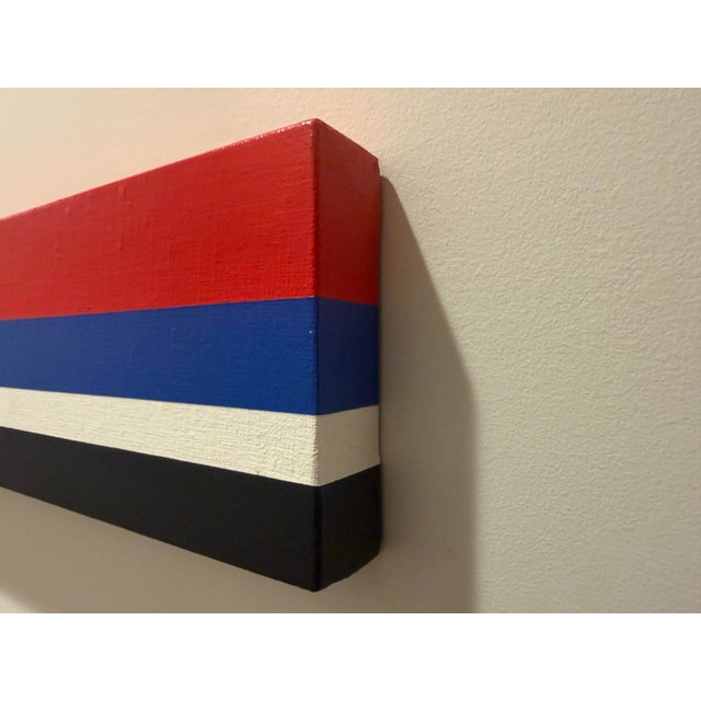 Rare, Jo Niemeyer (1946-), Concrete Modern Abstract Painting on Canvas, Signed, Dated For Sale - Image 4 of 8