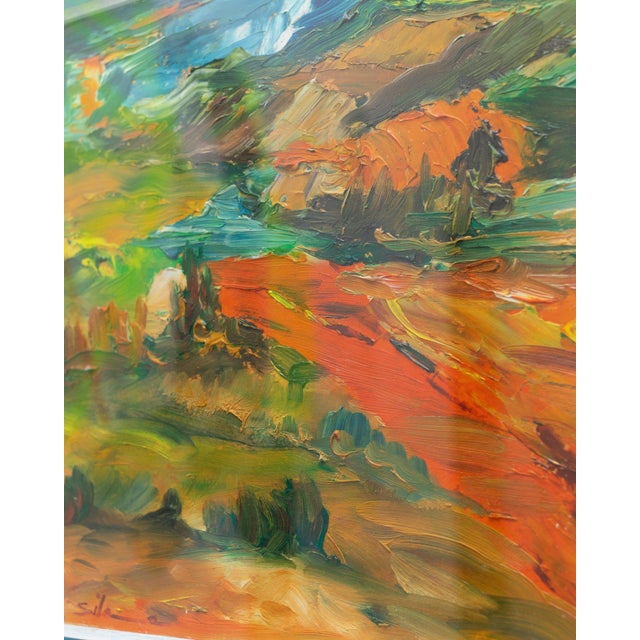 Italian Artist, Landscape Motif, 1960s, Oil Painting, Framed For Sale - Image 7 of 12