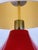 Red Vintage Floor Lamp with Illuminated Red Glass Base, 1970s For Sale - Image 8 of 9