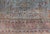 Blue Background Antique Persian Mohajerah Rug With Salmon, Blue, Green, and Red For Sale - Image 9 of 15
