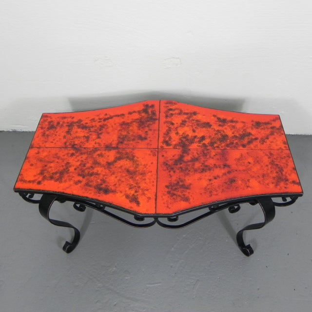 Vintage Coffee Table with Tiles and Steel Frame, 1960s For Sale - Image 6 of 18