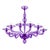 Purple Italian Violet Murano Style Glass Chandelier by Simoeng For Sale - Image 8 of 8