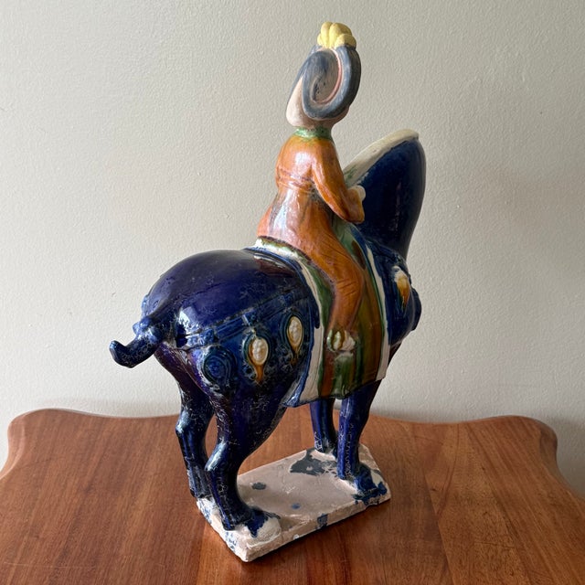 Large Tang Dynasty Style Horse With Rider For Sale - Image 12 of 15