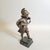 Grand Tour Revival Bronze Boy With Horn on Marble Base For Sale - Image 4 of 9