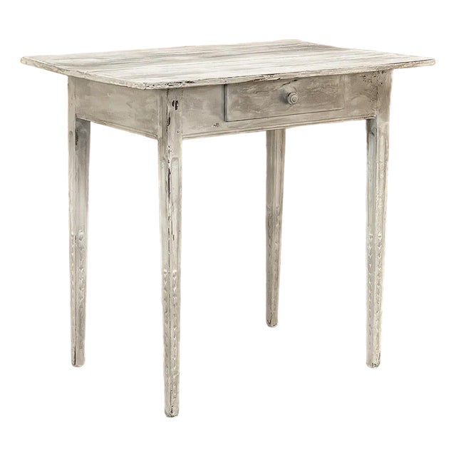 18th Century Country French Painted End Table For Sale