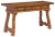 This handsome 19th-century Spanish Baroque trestle table is crafted in richly figured oak and showcases the robust...