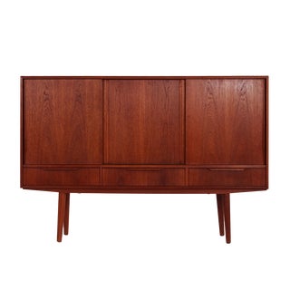 Danish Teak Highboard by E.W. Bach, 1960s For Sale
