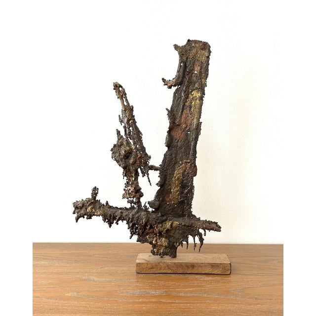 Metal Vintage Brutalist Sculpture, 1960 For Sale - Image 7 of 7