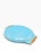 Vintage MCM Georges Briard Large Blue & Purple Fruit Curved Glass Tray W/ Wood Handles For Sale - Image 9 of 10
