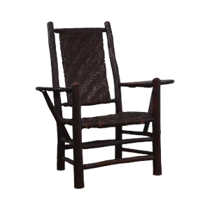 Old Hickory Antique Rustic Drop Side Student Armchair