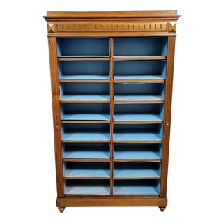 Napoleon III Notary's Administration Filing Cabinet in Walnut, 1850s For Sale