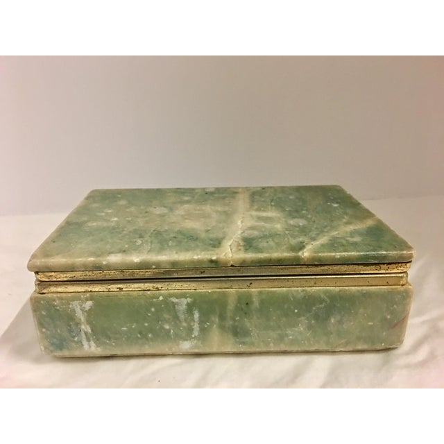 Vintage Green Marble Box Chairish