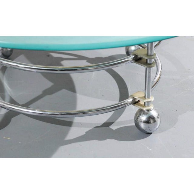 Mid-Century Modern Jay Spectre for Century Chrome and Glass Cocktail Table For Sale - Image 3 of 5