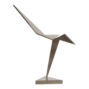 Larry Mohr (American 1921 - 2013) 39” Tall Chrome Over Steel Sculpture