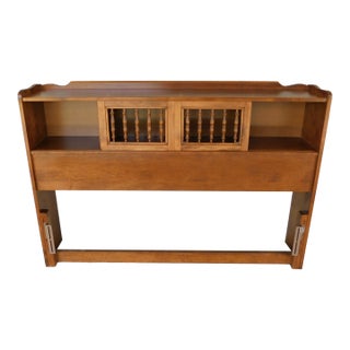 Ethan Allen Heirloom Nutmeg Full Size Maple Bookshelf Headboard For Sale