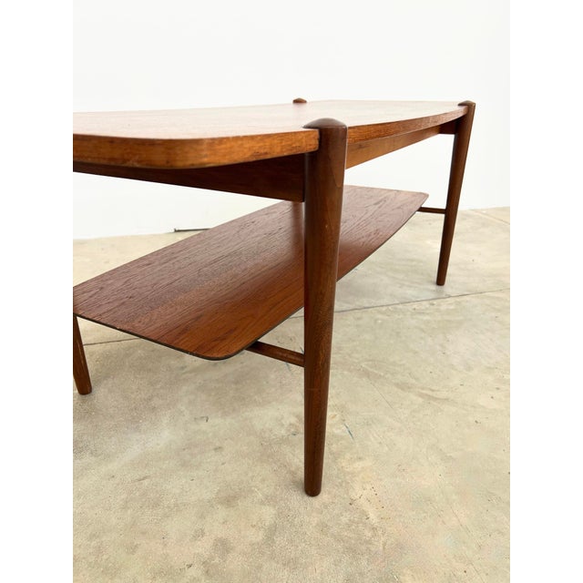 Wood Teak Coffee Table with Reversible Top by Louis van Teeffelen for Webe, 1960s For Sale - Image 7 of 18