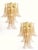 Set of Two Transparent and Gold “Selle” Murano Glass Wall Sconce in Mazzega Style by Simoeng For Sale - Image 6 of 6