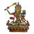 Vintage Liuli Glass Manjushri Bodhisattva Sculpture For Sale