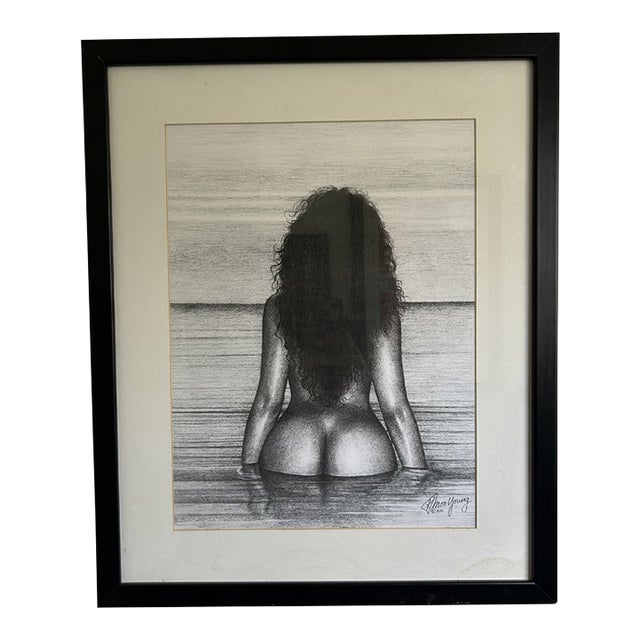 Howard Moo Young “And God Created Woman” Original Pencil Drawing, Signed 2011 For Sale