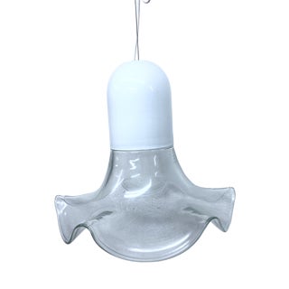 Italian Murano Glass Pendant Lamp by Renato Toso & Roberto Pamio for Leucos, 1970s For Sale