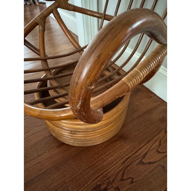 Good condition mid century bamboo chairs. There are some nicks on the wood but with some furniture oil and cleaning they...