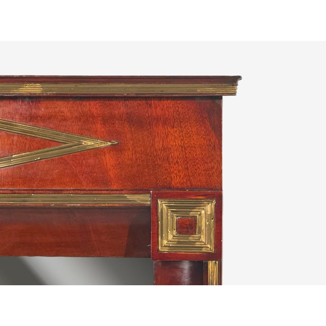 Russian Neoclassical, Wall Mirror, Mahogany, Bronze, Baltic States, 1860s For Sale In New York - Image 6 of 13