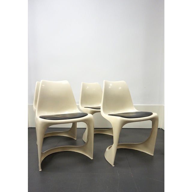 Black 4 Model 290 Chairs by Steen Ostergaard for Cado, 1970, Set of 4 For Sale - Image 8 of 12