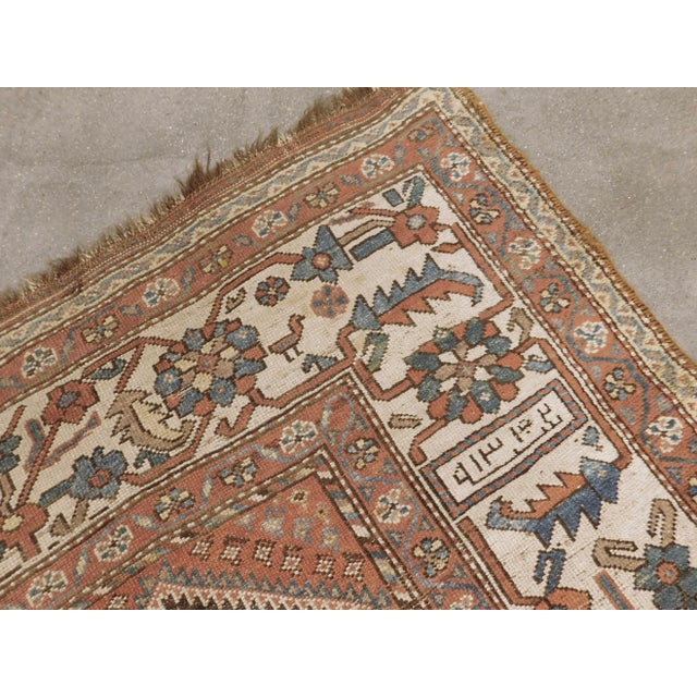 1910s Antique Persian Rug- 3′10″ × 6′2″ For Sale - Image 5 of 13