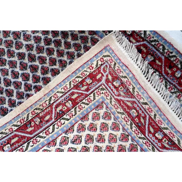 1970s Handmade Vintage Indian Seraband Rug 3' X 5.3' For Sale In New York - Image 6 of 11